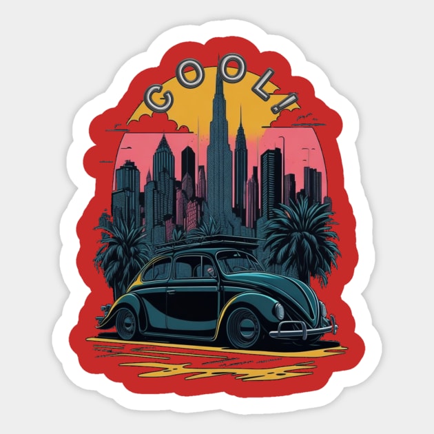 COOL CAR Sticker by HTA DESIGNS